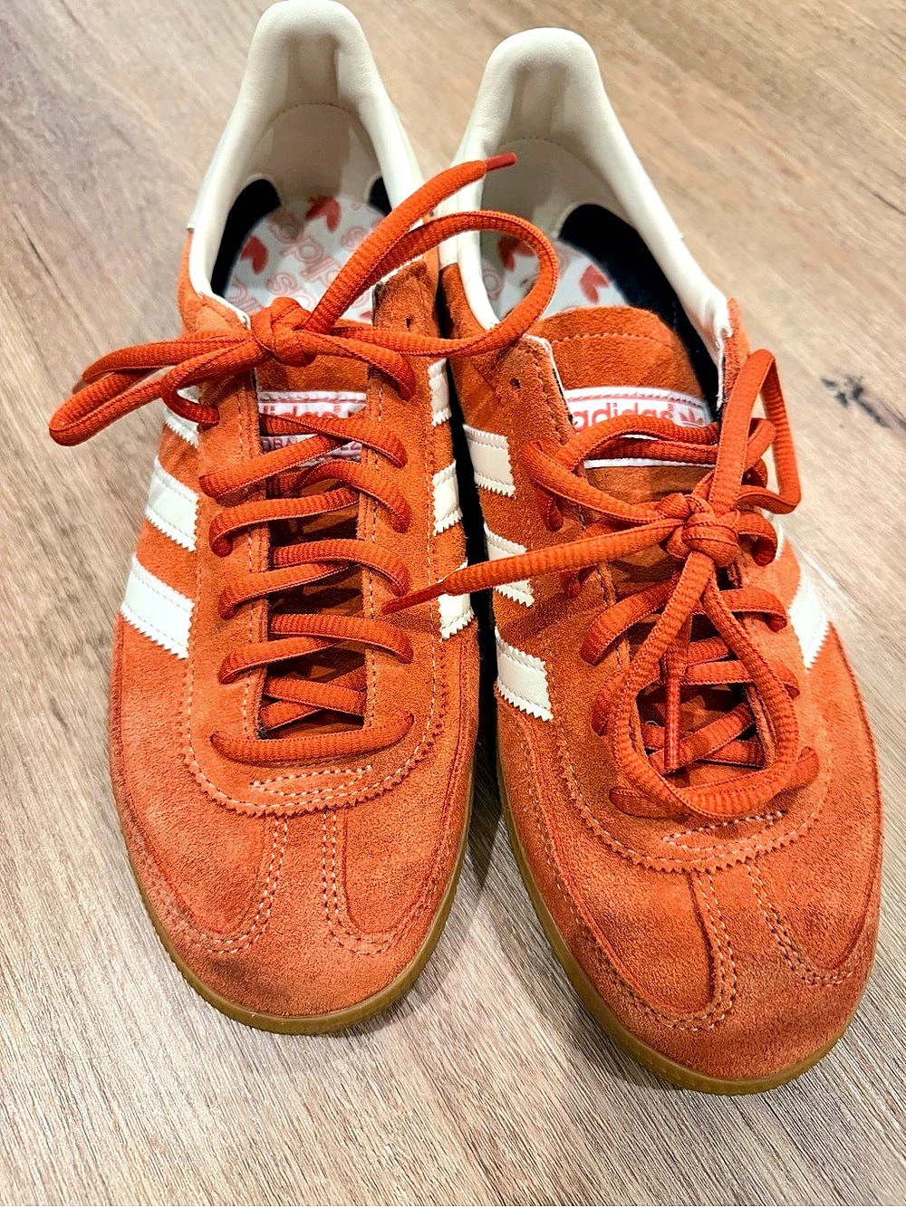 adidas Handball Spezial Team Orange Clear White Women's Orange & White Sneakers